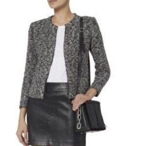 Iro Chada Open Tweed Blazer Jacket Size 36
